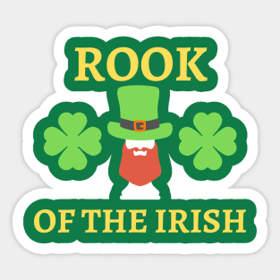 Chess - Rook of the irish - St Patrick Sticker